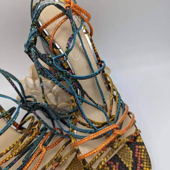 Jessica Simpson Chunky Heels / Colorful / Size 7 - Picture 3 of 5